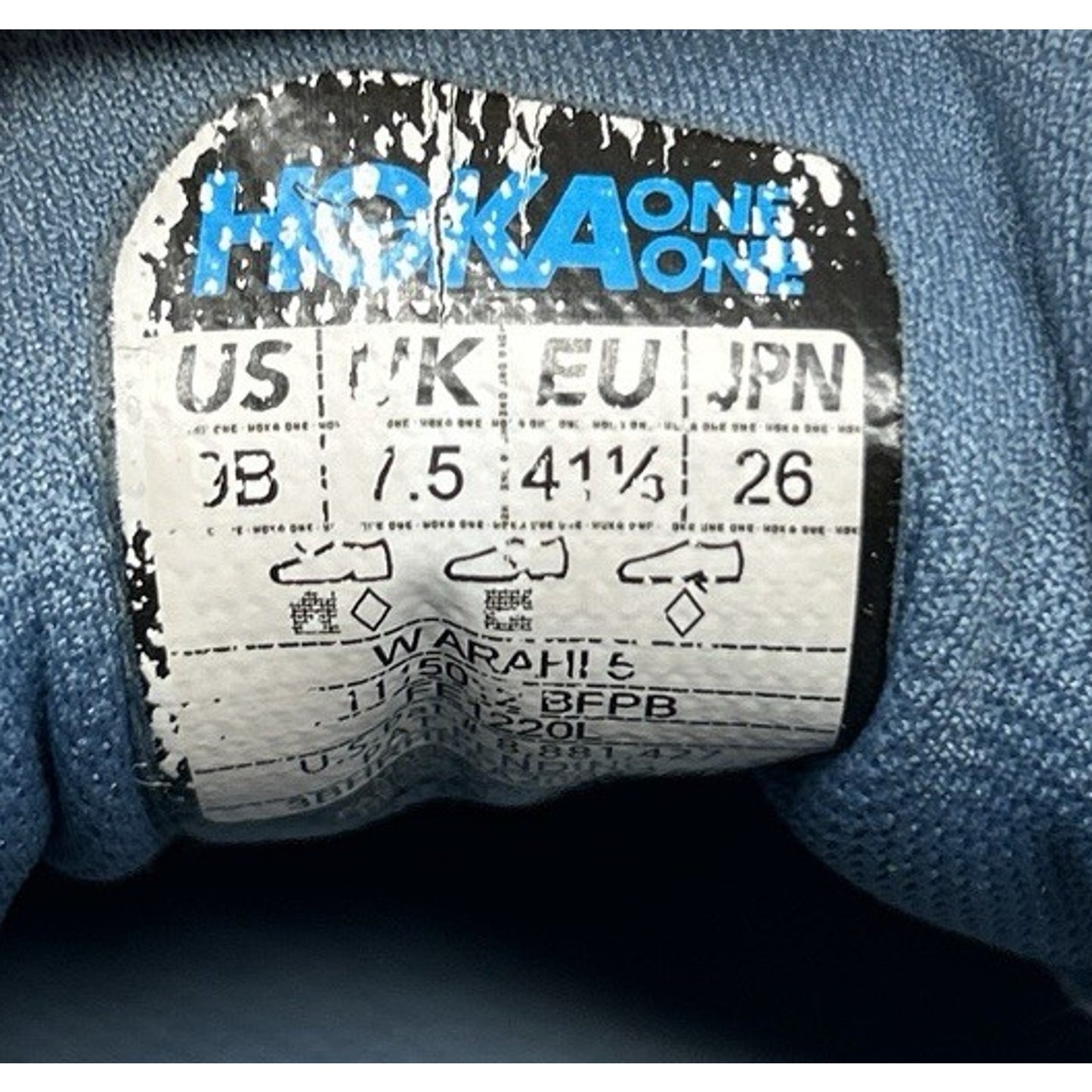 Women’s Hoka One One Arahi 5 Blue Athletic Running Sneakers Shoes Size 9 B