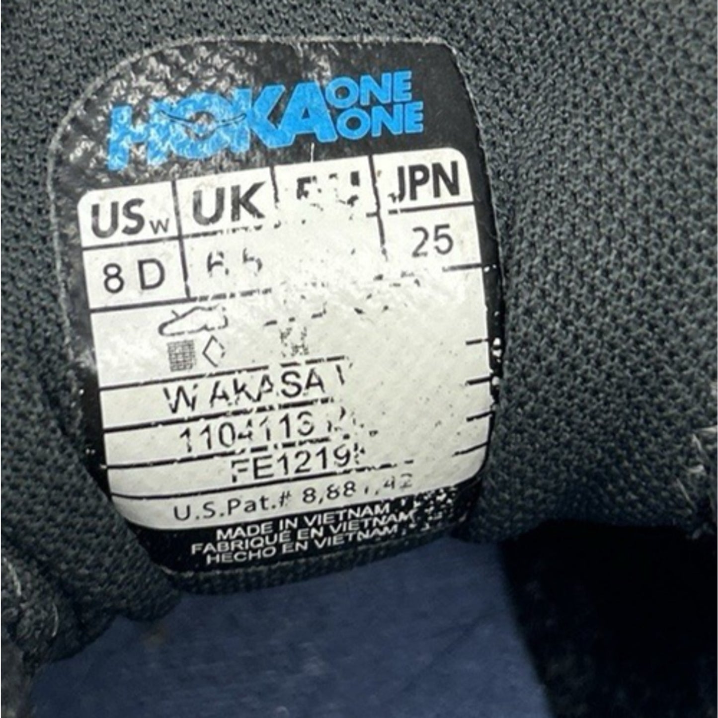 Hoka One One Men’s Akasa, Black Running Shoes, Size 8D