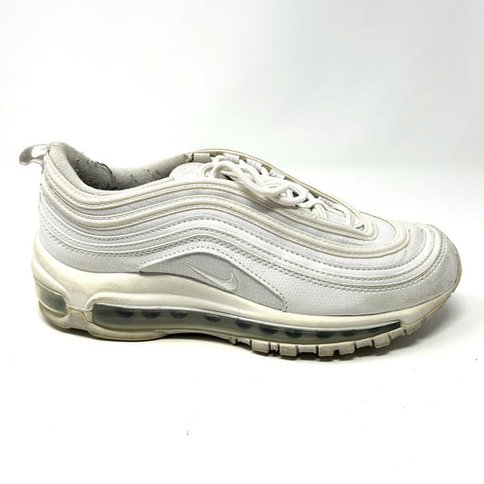Nike Air Max 97 White Metallic Silver Shoes 921522-104 GS Size 6Y / Womens 7.5