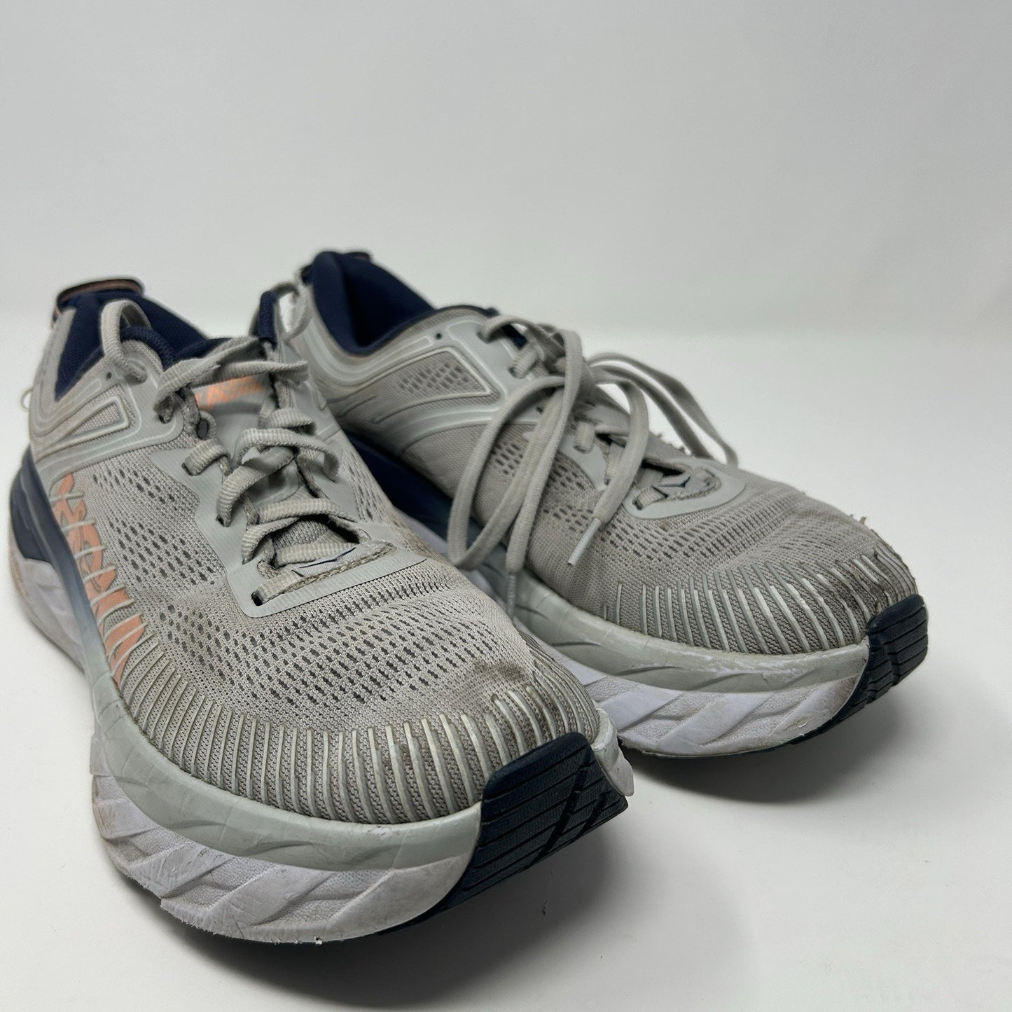 Hoka One One Bondi 7 Shoes Womens Size 8.5 Running Cushioned Mesh Athletic Sneak