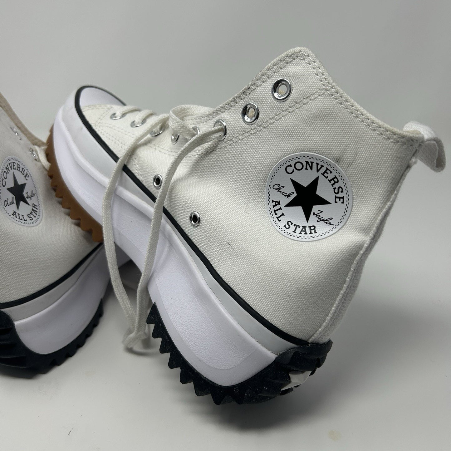 Converse Run Star Hike Canvas Platform 7.5 Men’s White - womens 9
