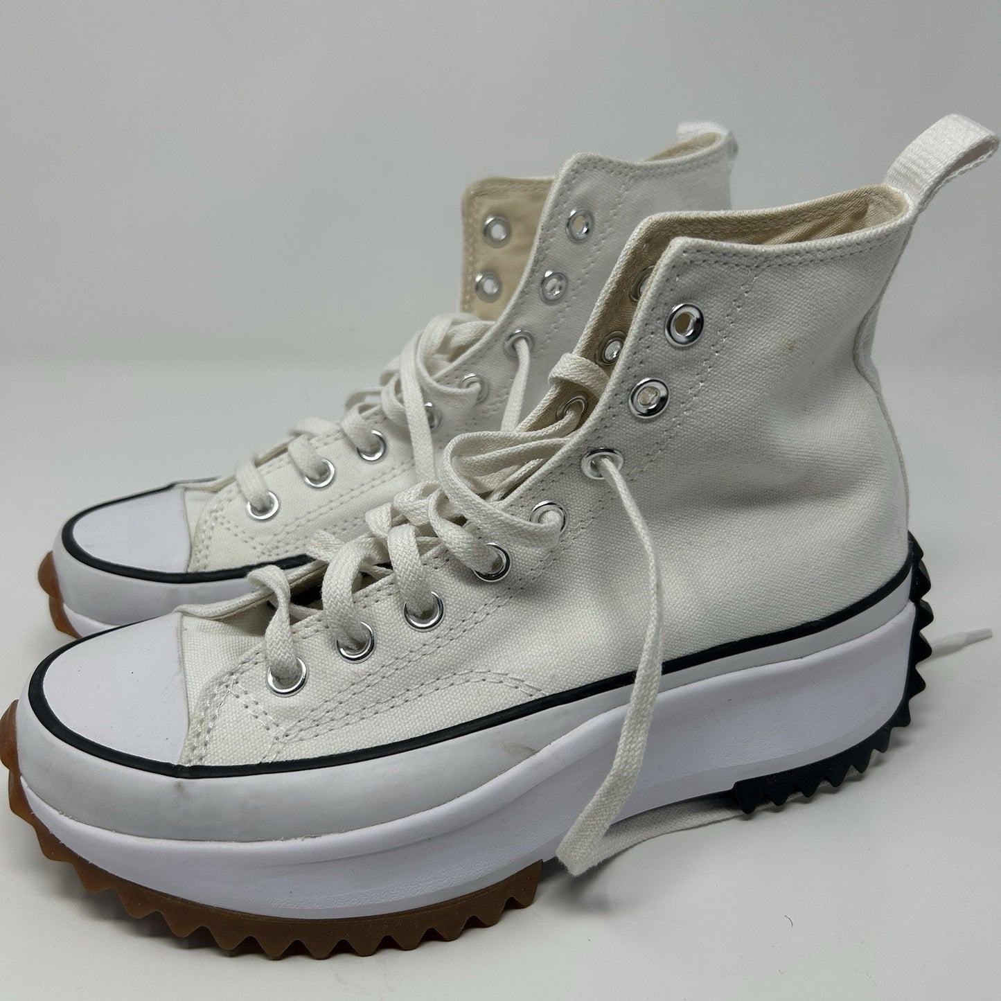 Converse Run Star Hike Canvas Platform 7.5 Men’s White - womens 9