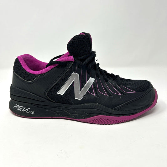 New Balance Womens Court WC1006WR Black Pink Revlite Tennis Athletic Shoes 7.5