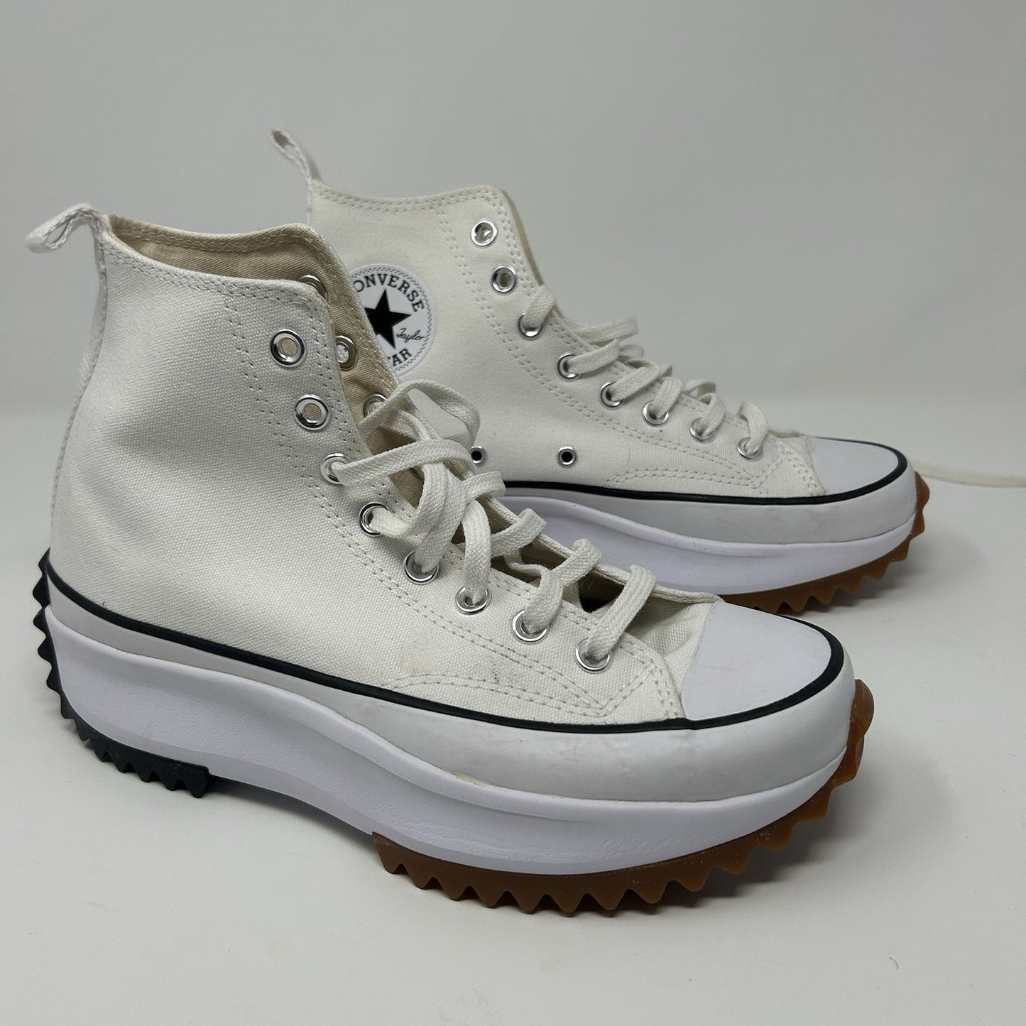 Converse Run Star Hike Canvas Platform 7.5 Men’s White - womens 9