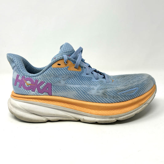 Hoka One One Clifton 9 Running Shoes Womens Size 7.5 B Ice Water Blue